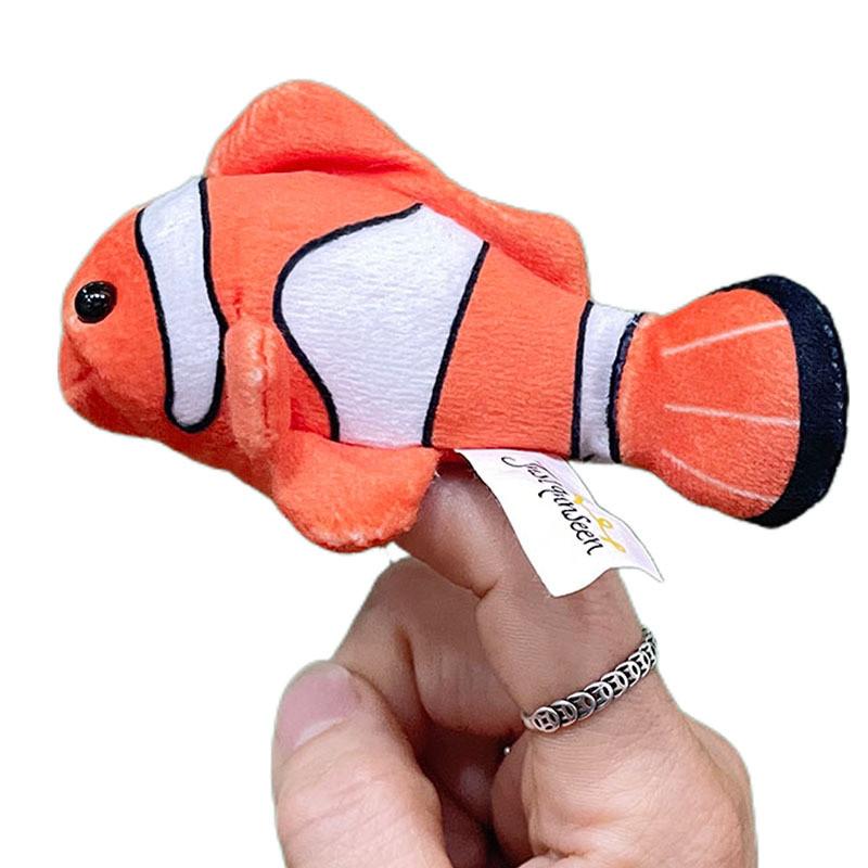 Marine Animal Pp Cotton Filled Plush Animal Finger Puppet For  Family Fun