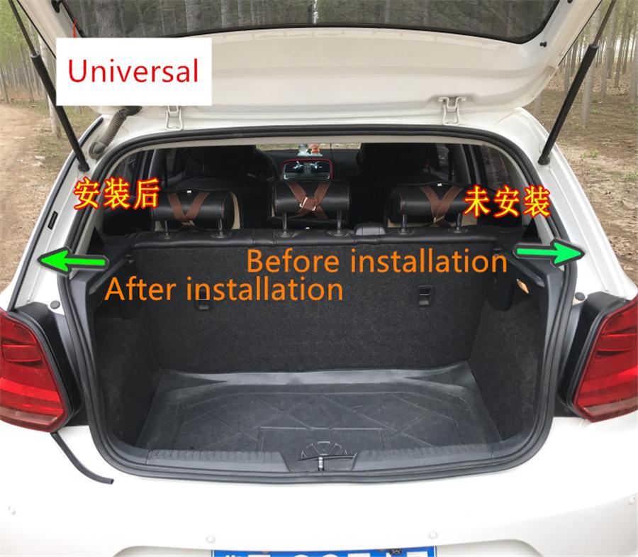2Pcs 1.2M*2 Car Door Rubber Seal Weatherstrips Trunk Protection Sealant Strips