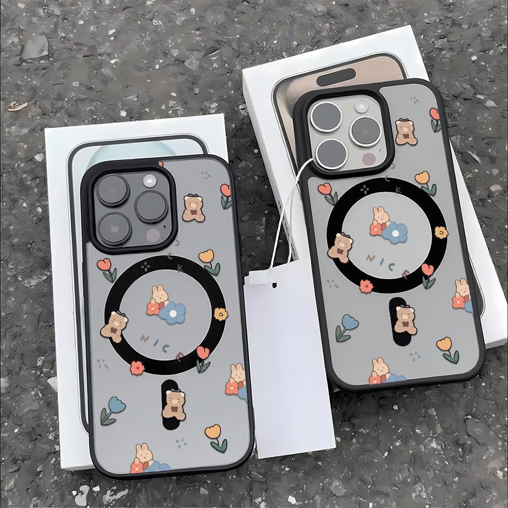 Magnetic Phone Case for iPhone  11 12 17 14 15 Pro Max 15 14 16 Pro13 14 15 16 Shockproof Case Mag-Safe Magnetic Ring Back Cover