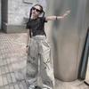 2024 Girls' Summer Graffiti Hip-Hop Streetwear Pants