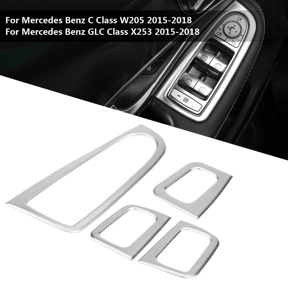 Car Window Lift Button Cover Trim Decoration Frame for C Class W205