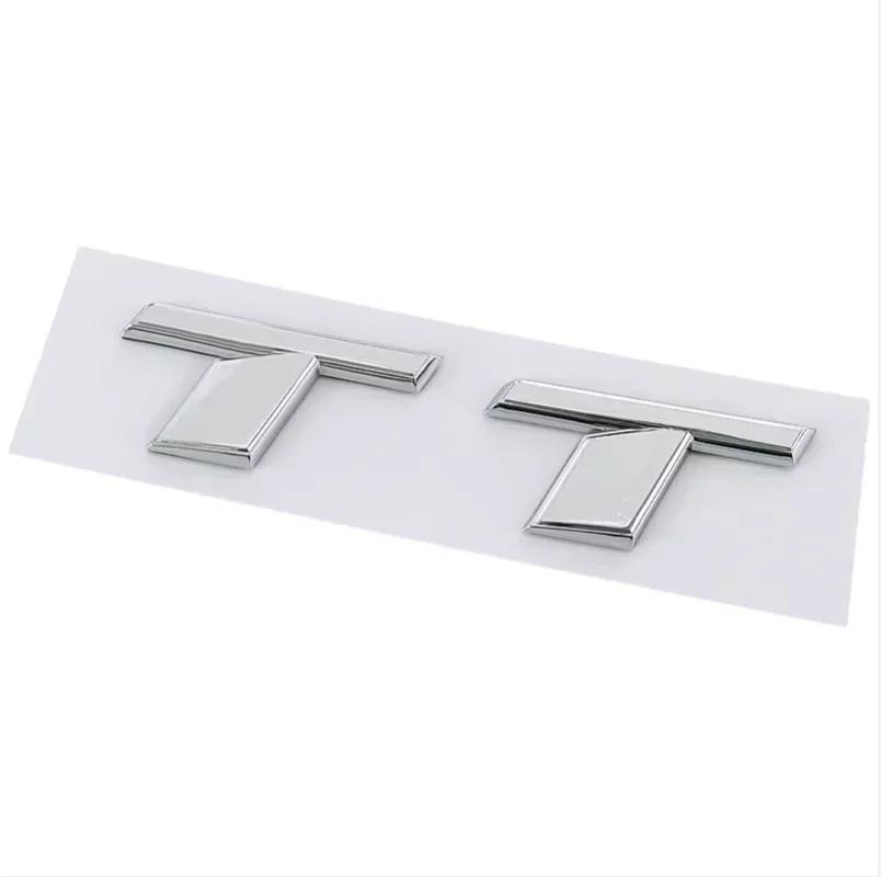 3D ABS Chrome Black TT Logo Car Rear Trunk Emblem Badge Sticker Decals For kcpn5 TT RS MK1 8N 8J MK3 8S MK2 Accessories