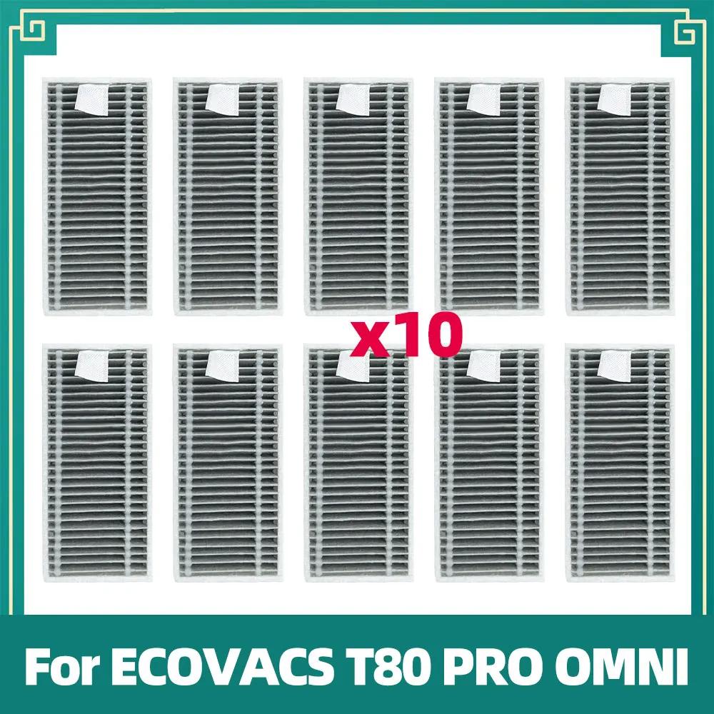 Compatible For ECOVACS T80 PRO OMNI / T80 OMNI Robot Vacuum Replacement Main Roller Mop Cloth Side Brush Dust Bag HEPA Filter