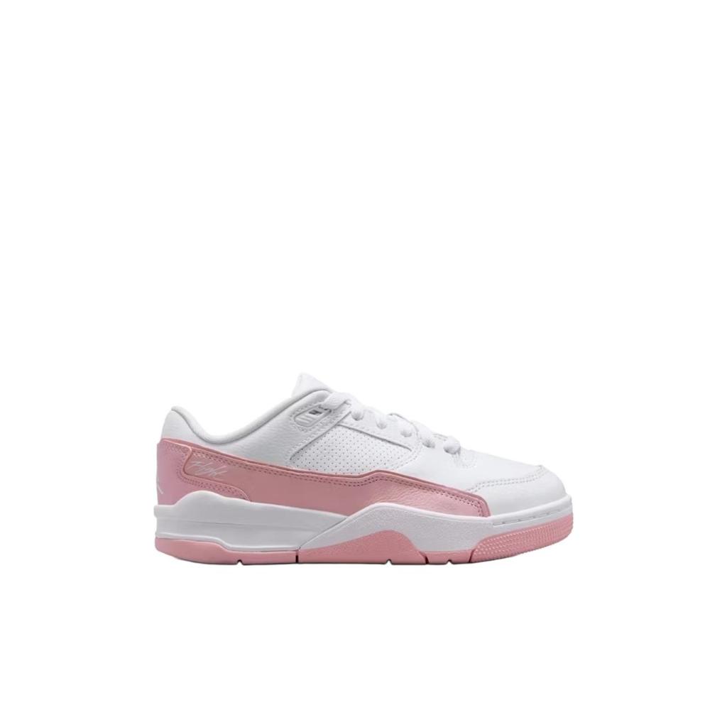 Air Jordan Flight Court GS White Medium Soft Pink Kids Sneakers HF3333-161