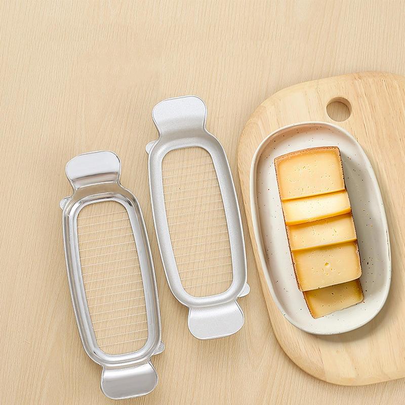 Butter Cutter Slicer Cheese Cuber Egg Slicer Soft Cheese Block Cutting Tool Heavy Duty Chopper For Cutting Cheese Butter Eggs
