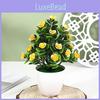 Hibiscus Flower Artificial 25pcs Round Small Potted Plants For Living Room Decor And Photography Props