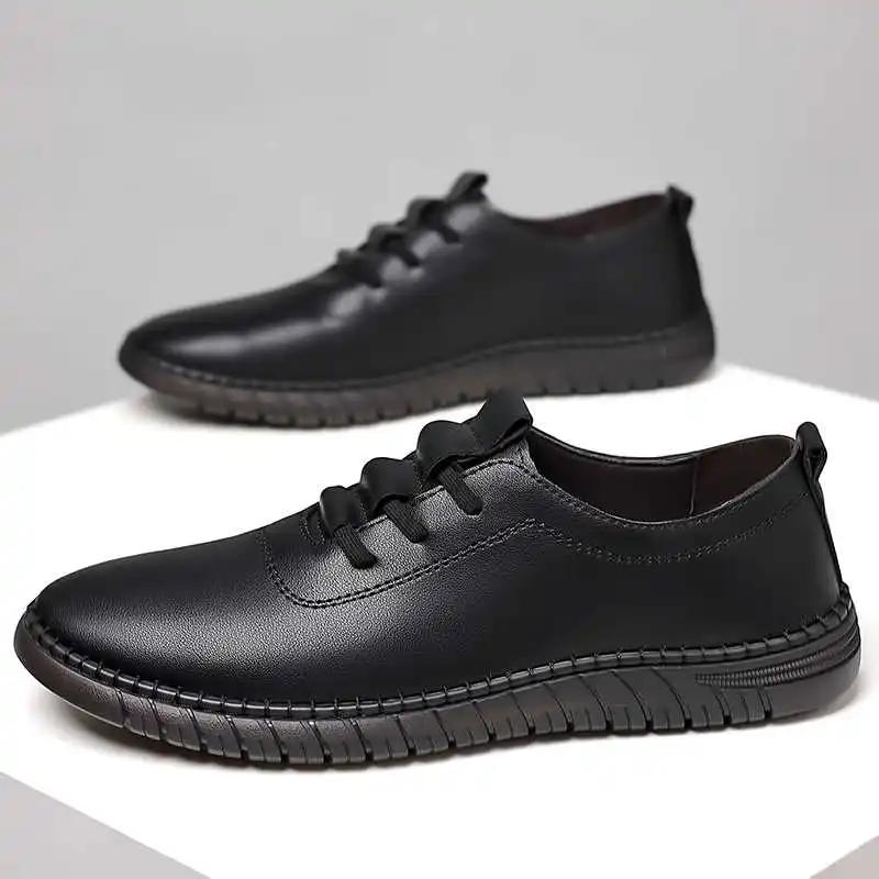 Fashion Thick Heel Autumn-spring Wide Shoes Vulcanize Branded Sneakers For Man Luxury Men's Loafers Sport Shoess Vzuttya Loafersy