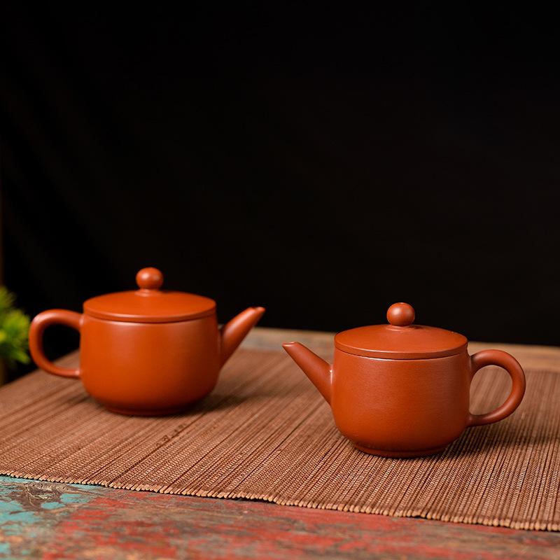 Large, medium and small hand-pulled Zhu clay pot Hanwa purple clay pot brewing teapot tea maker Kung Fu tea set breaking water upside down