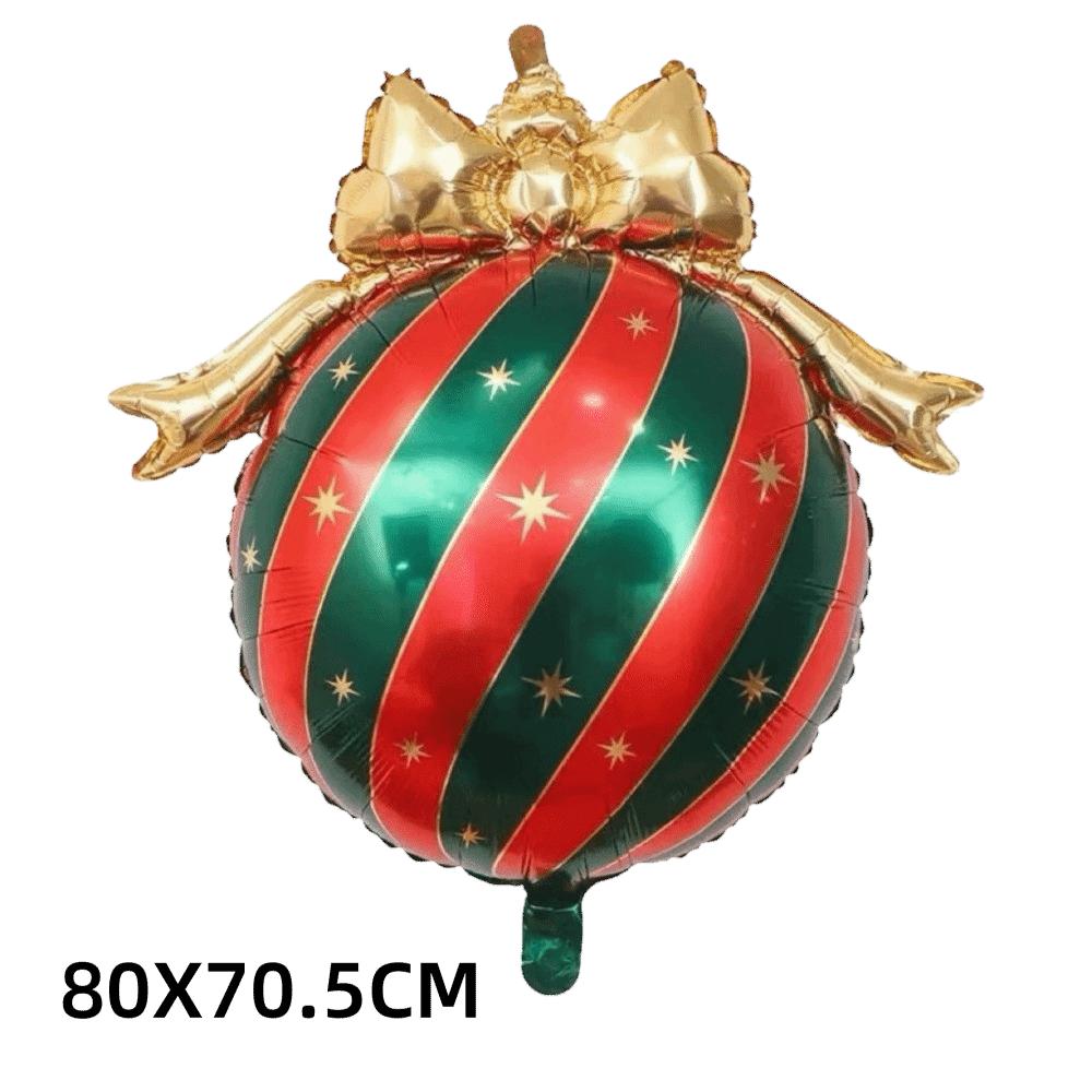 Matte Finish Christmas Bowknot Balloon Gold Bow Holiday Party Ornament Christmas Decoration