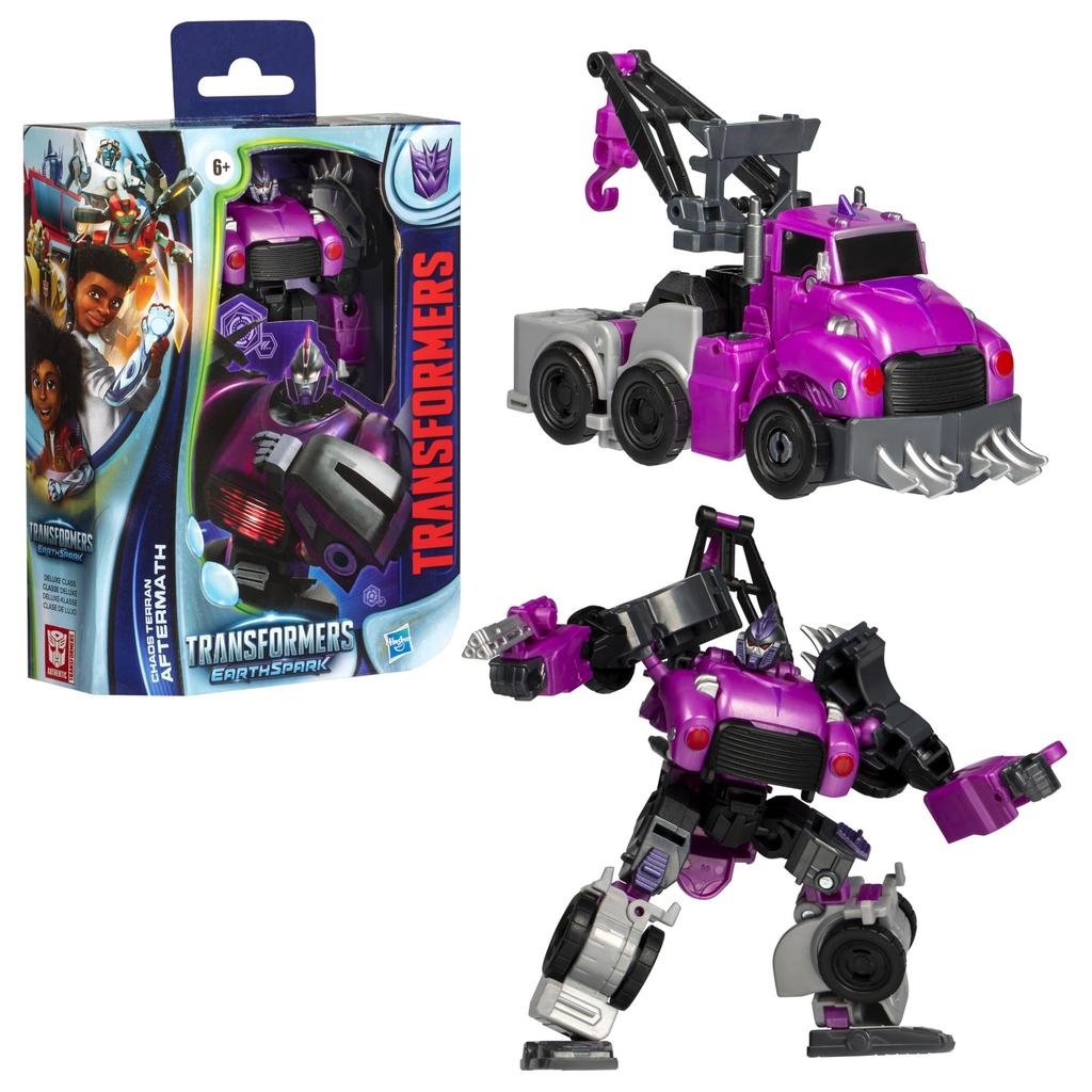 Transformers EarthSpark Deluxe Class Chaos Terran Aftermath Robot Action Figure Interactive Toy for Boys Girls Ages 5" & 6+