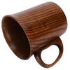 Wooden Water Cup Coffee Mugs with Handle Breakfast Milk Drinking Supplies Home Decoration
