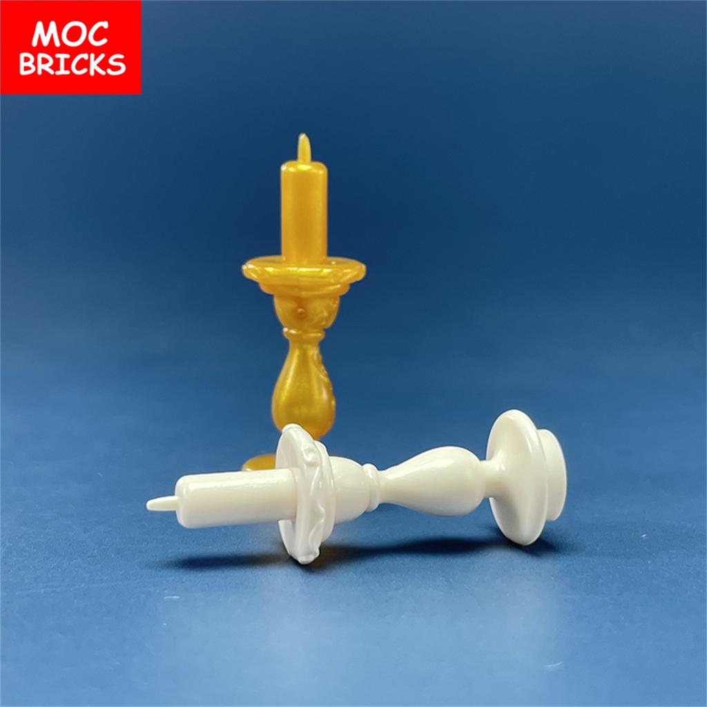 20pcs/lot MOC Bricks Candlestick Candle Flame Building Blocks Figure DIY Toys for Children Dolls Gifts