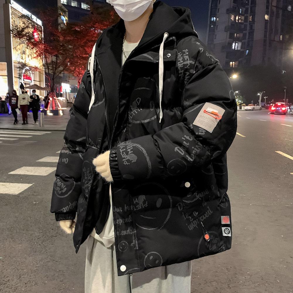 Padded Jacket Men's Winter Trendy Brand Teen High School Student Padded Jacket Down Jacket Thickened Padded Jacket