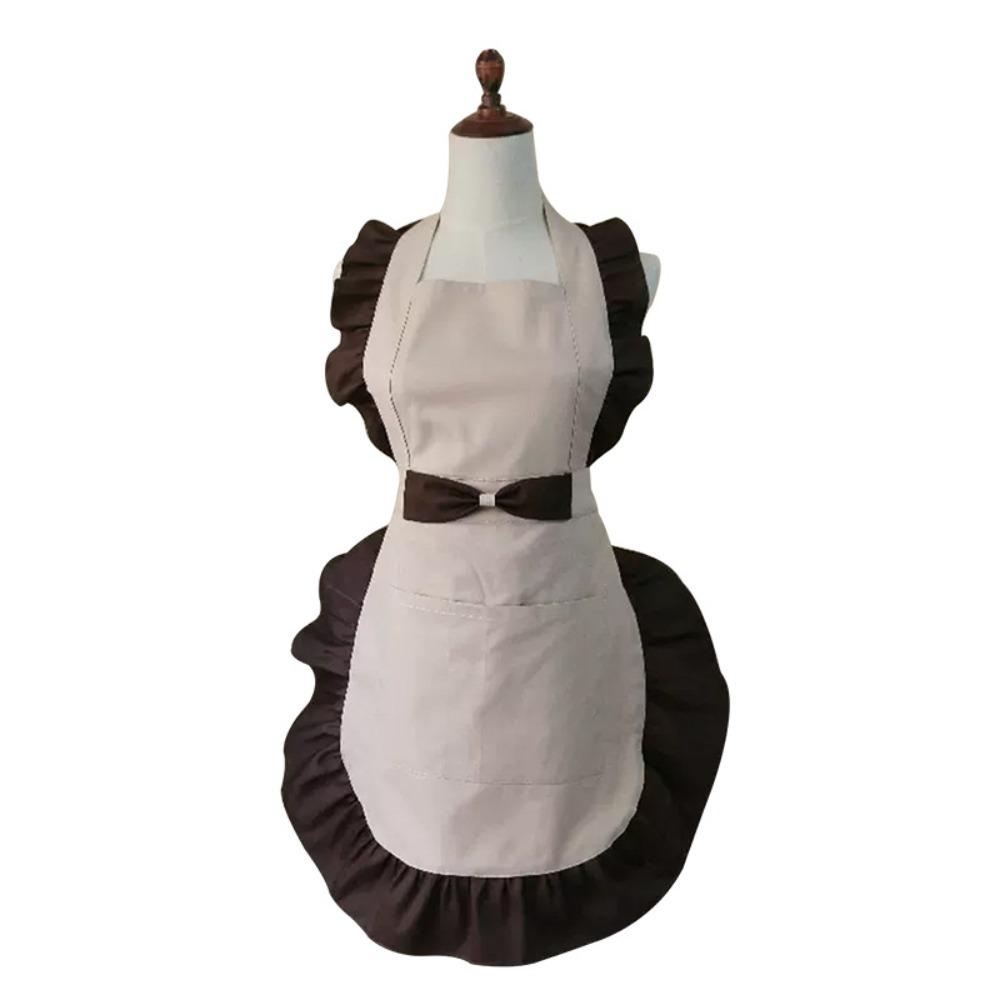 Stain Resistant Cooking Apron Wear-resistant Gardening Apron Lady Sleeveless Apron  Restaurant