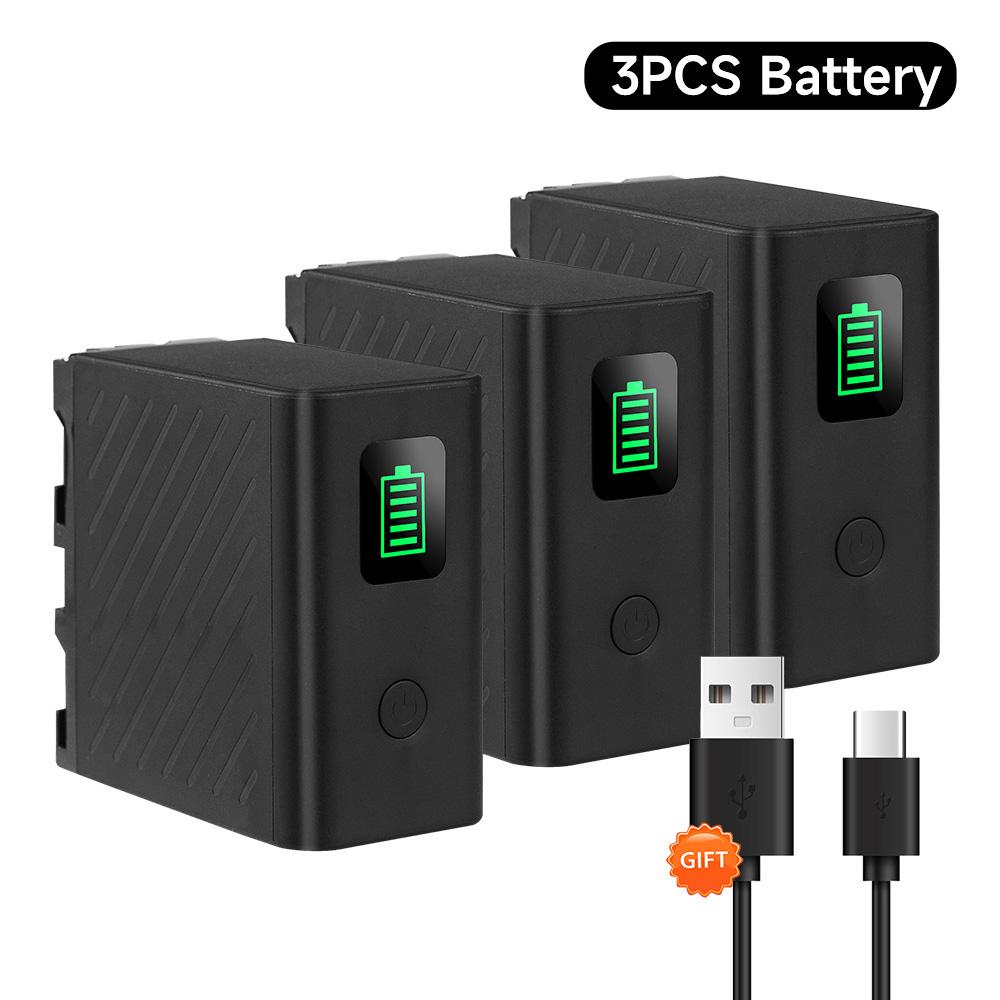 PALO NP-F750 NP-F770 Battery With USB Port for SONY NP-F990 F980 F970 F960 F550 F970 F550 F570 F750 F770 MC1500 CQM91D CCD-RV100