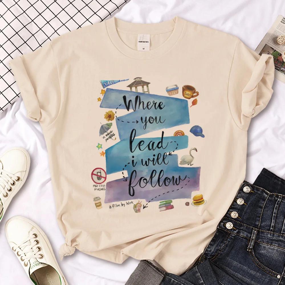 Gilmore Girls T-shirts Women Manga Graphic Harajuku Tee Girl Japanese Clothes Summer T-Shirts Fashion Short Sleeve Tops