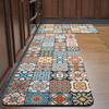Nordic Vintage Kitchen Carpets Absorbent Non-slip Retro Kitchen Floor Mat Anti Fatigue Long Area Rugs Carpets Entrance Doormat