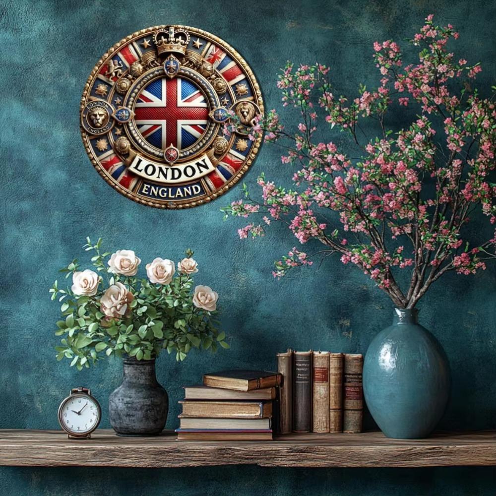 Vintage London-Inspired Wall Art - Perfect for Home, Office, Bar & Kitchen Decor,  Ideal Gift for Thanksgiving & Christmas