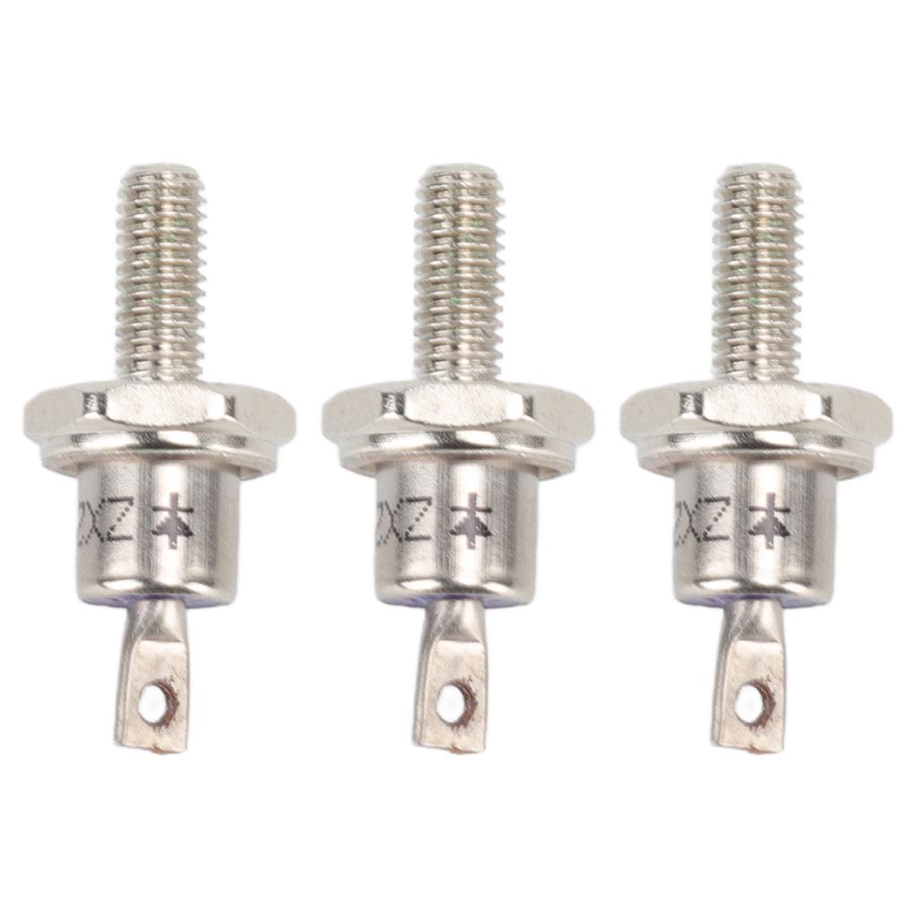 3PCS Rectifier Diode Spiral 25A Iron High Hardness Spiral Rectifier Module Replacement for