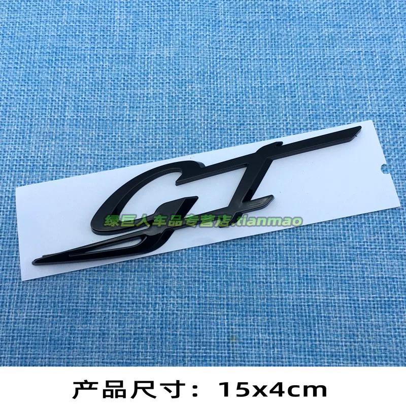 Personalized GT English Car Sticker Car Trunk Decorative Sticker Trunk Upgraded Version Car Logo Body Decorative Sticker