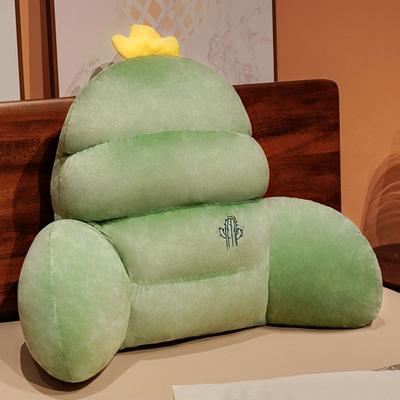 Bed Rest Reading Pillow with Arm Support Zipper Design Super Soft Fully Filled Backrest Support Sofa Couch Pillow Cushion