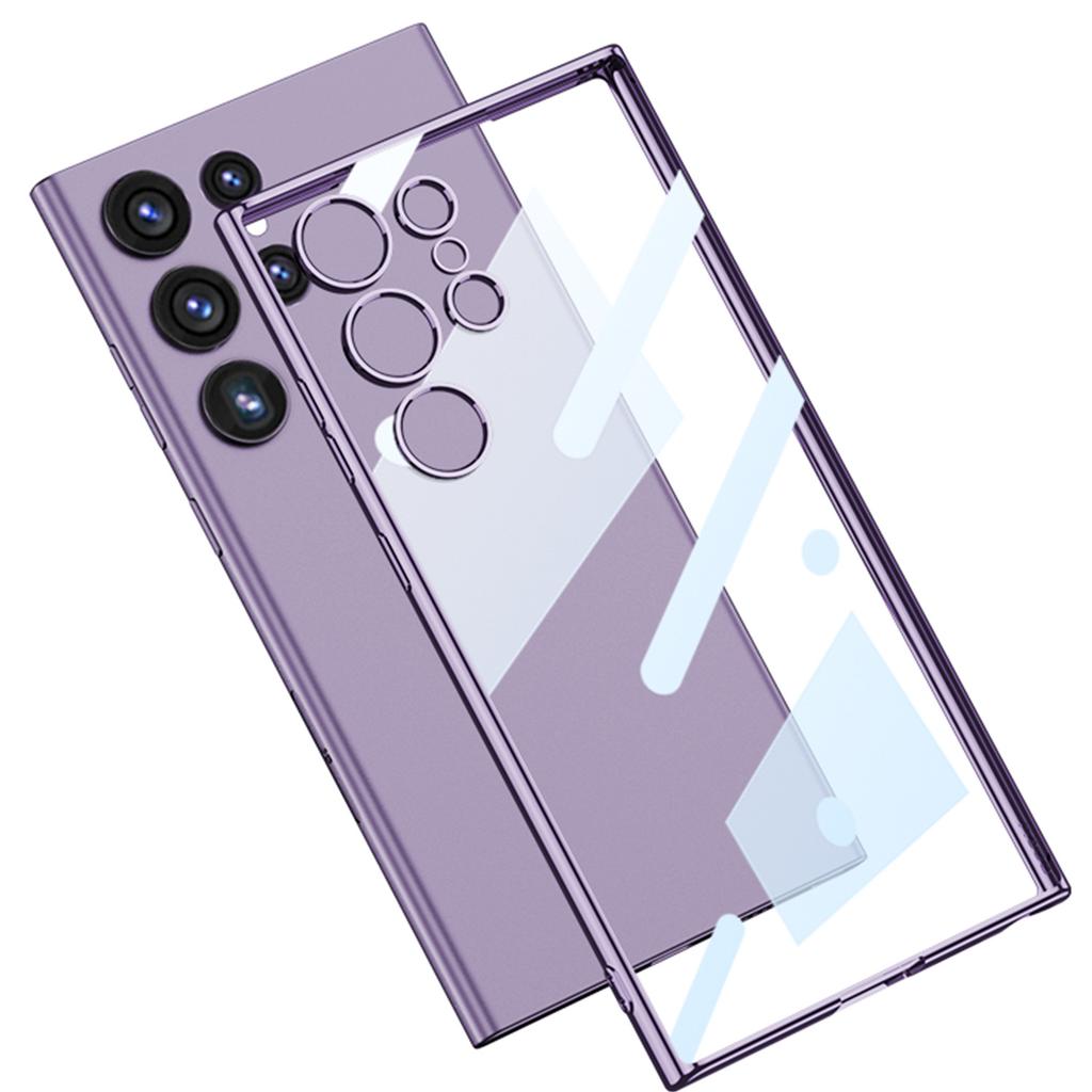 Coque de téléphone portable transparente en TPU Samsung S24 S23U Samsung S24ultra Coque de protection électroplaquée Phantom anti-chute