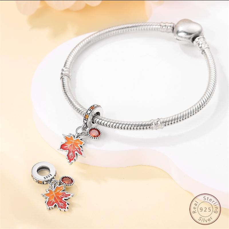 100% Koper Esdoornblad Sprankelende Zirkonia Bedeltjes 3 Mm Diy Vakantie Fijne Sieraden Cadeau Maken