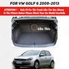 Koberec do kufru auta pro VOLKSWAGEN VW Golf 6 2009 2010 2011 2012 2013 Vlastní autodoplňky Interiér auta