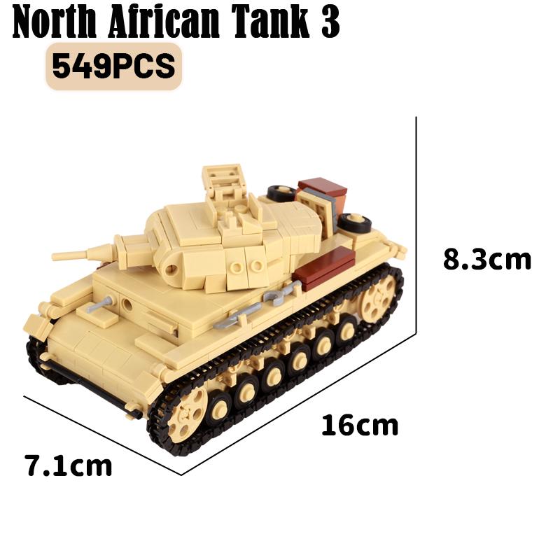 WW2 Militar Africa de Nord Serie Camion Cisternă Blocuri de Construcție German Britanic Figurine Soldat Vehicul Armată Tun Armă Cărămizi Jucărie