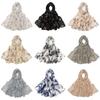 Skin-friendly Long Shawl Chiffon Printing Pashmina Light Luxury Wrap Hijab  for Woman