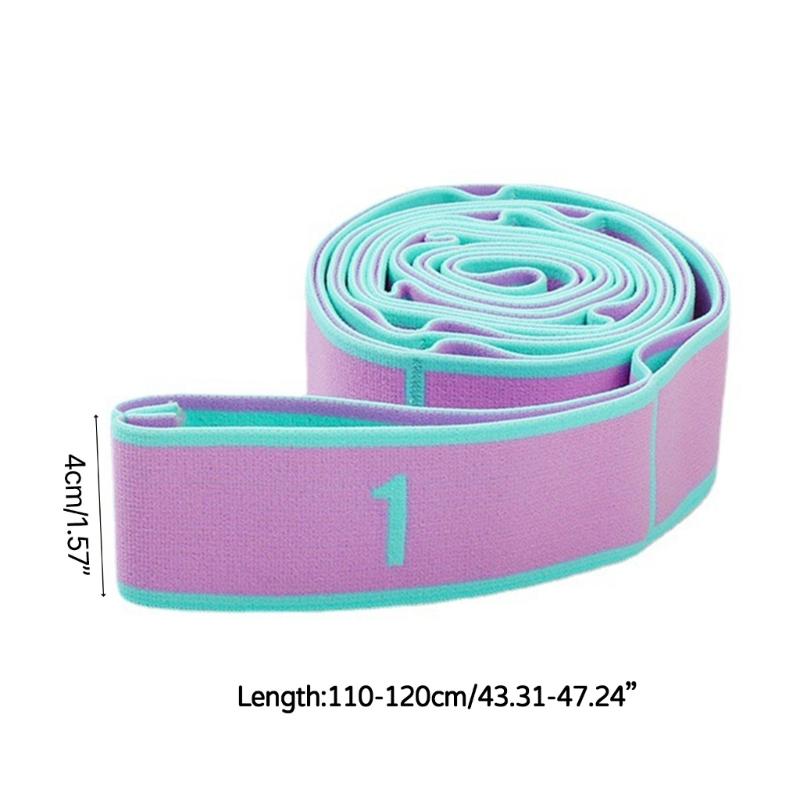 Stretch Strap with 9 Loop Elastic Stretching Band for Yoga Physical-Therapy