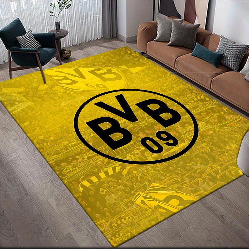 BVB Flannel Printed Carpet, Home Sofa Decoration for Living Room & Bedroom, Non‑Slip Play Flannel Floor Mat for Game Room