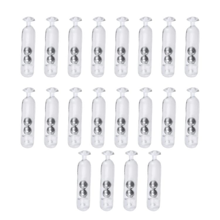 Plastic Sound Rattles Steel Beads Lure Jig Rattle Insert Tube for Soft Lure Baits Making Accessories