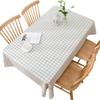 PVC Tablecloth Waterproof and Oil-proof Washable Net Red Desk Cloth Rectangular Dining Table Cloth Coffee Table Placemat
