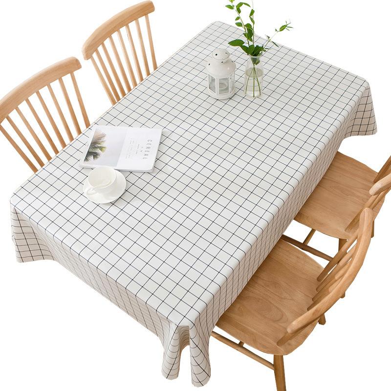 PVC Tablecloth Waterproof and Oil-proof Washable Net Red Desk Cloth Rectangular Dining Table Cloth Coffee Table Placemat