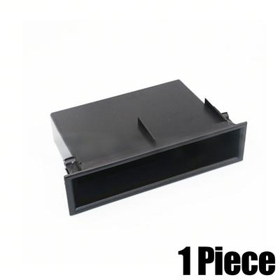 1pc Universal Car Dashboard Single Din Storage Box Instrument Panel Radio Installation Organizer Hand Drawer Auto Accessories