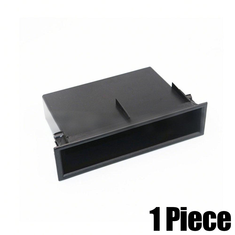 1pc Universal Car Dashboard Single Din Storage Box Instrument Panel Radio Installation Organizer Hand Drawer Auto Accessories