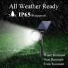 7 LED Solar Spot Lights RGB Solar Landscape Lights IP65 Waterproof Brightness Adjustable for Outdoor Garden  Lawn Decor Lighting