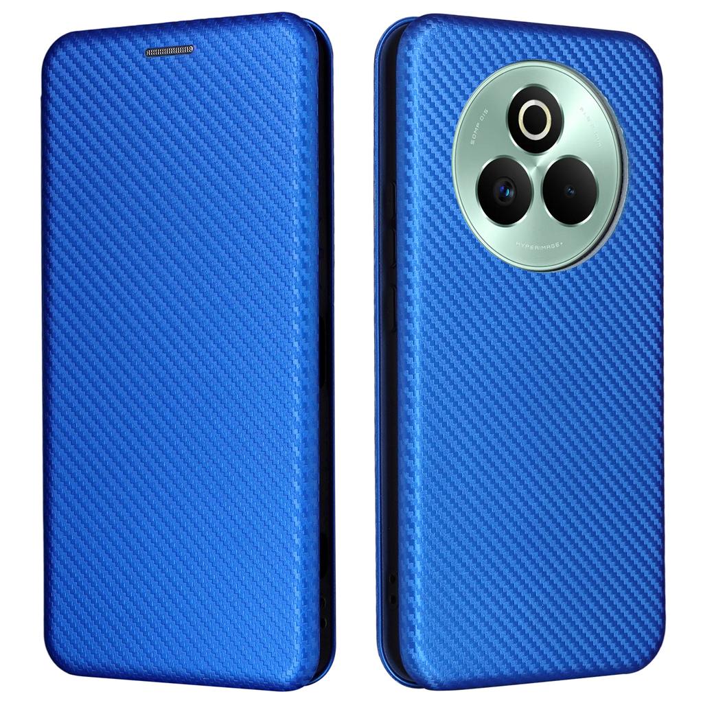 For Realme P3 Pro 5G Case Carbon Fiber Texture Drop-Proof PU Leather Phone Cover
