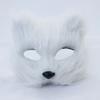 Plush Fox Cat Mask Trendy Animal Half Face Masks Costumes Prop for Halloween Christmas Masquerade Party Cosplay Props