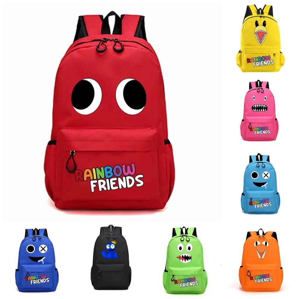 Rainbow Friends Original Design Canvas Backpack For Children Medium Size 20-35l Capacity