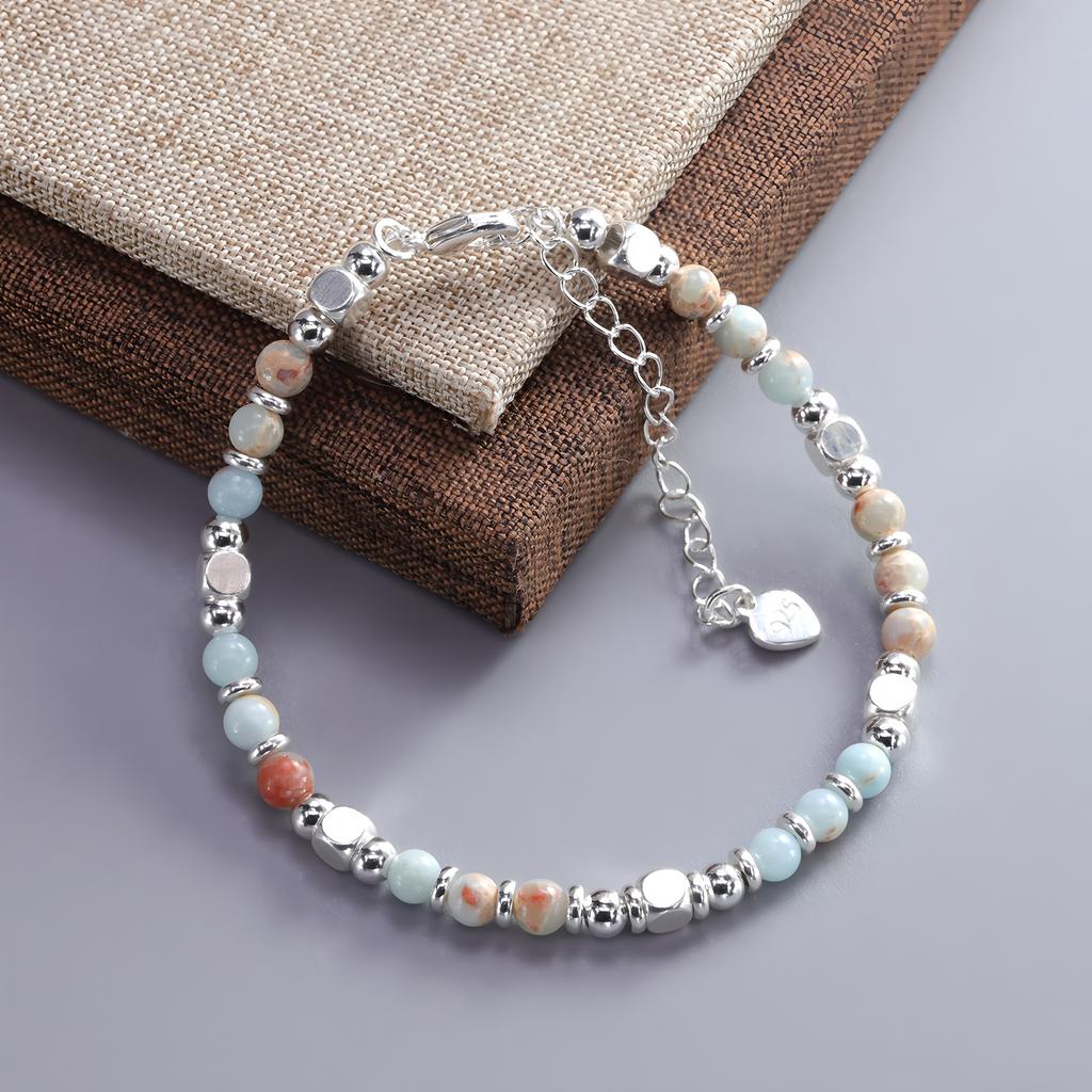 Original Polyhedral Beaded Bracelet Handmade Gift for Yourself Bring Good Mood Bracelet
