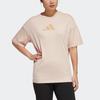 Adidas Collaboration Casual Breathable Solid Color Short Sleeve T-Shirt Women Tops Light-Pink H55254