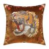 Tiger Head Embroidered Pillow Cover American Retro High Quality Cushion Cover Pillows Decor Home