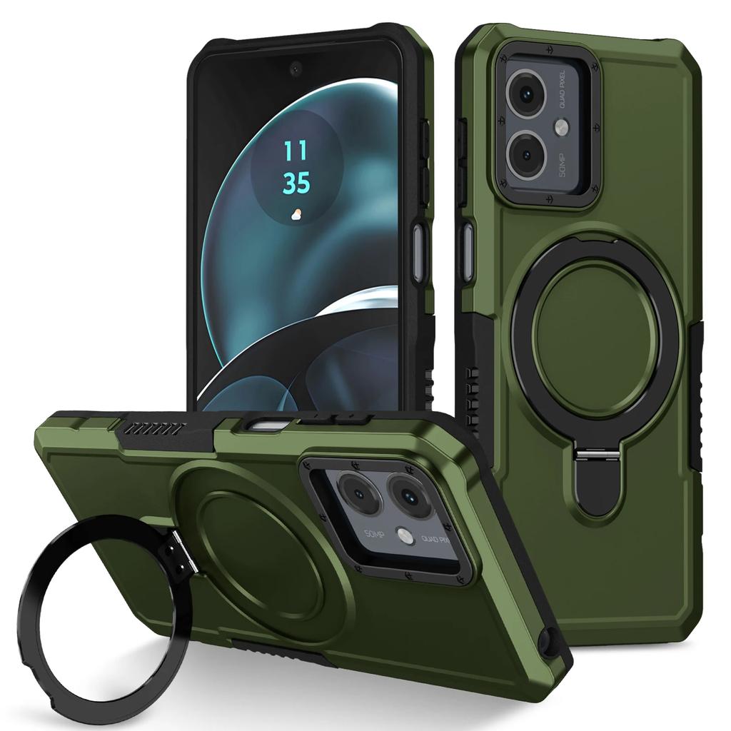 Military Grade Armor Case For Motorola Moto E14 G04S G04 G24 G54 G14 G84 G22 E13 Cover Shockproof Stand Holder Coque Shell Funda