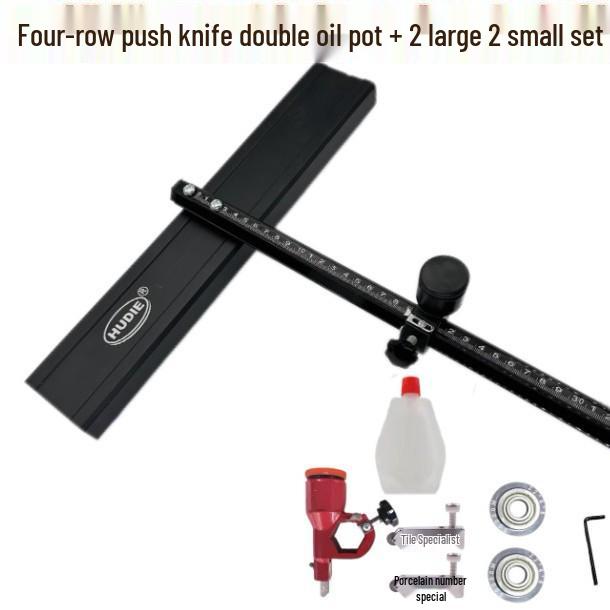Four-Row Wheel Tile Cutter: Reinforced Stone, Rock Slab Cutting Tool