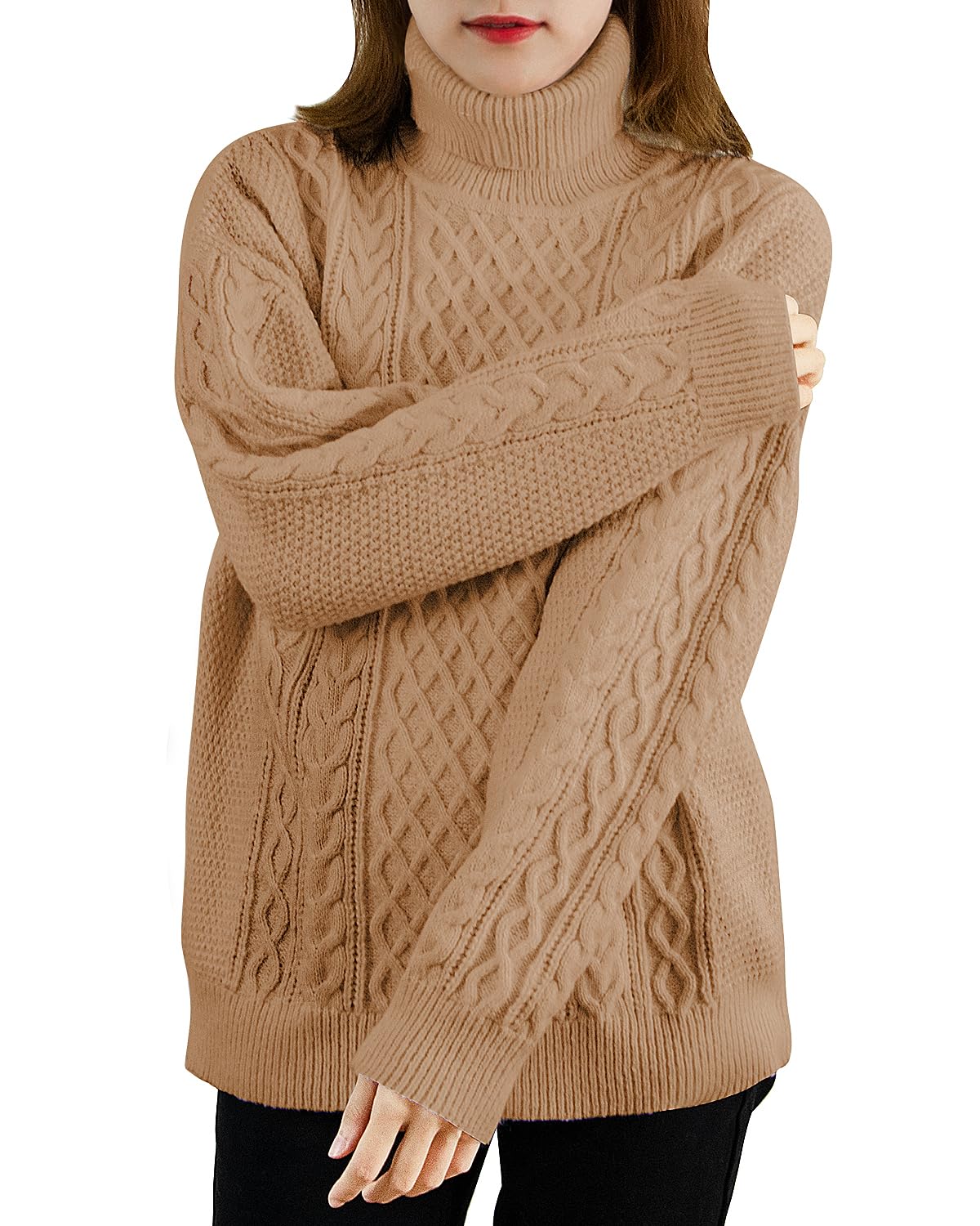 

VARNIC Rib Knit Long Simple Available in 5 Loose 5 Sizes Available Sweater, Warm, Soft, Stretch, Sleeve, Design, Colors, Fit, Adult, Commuting,