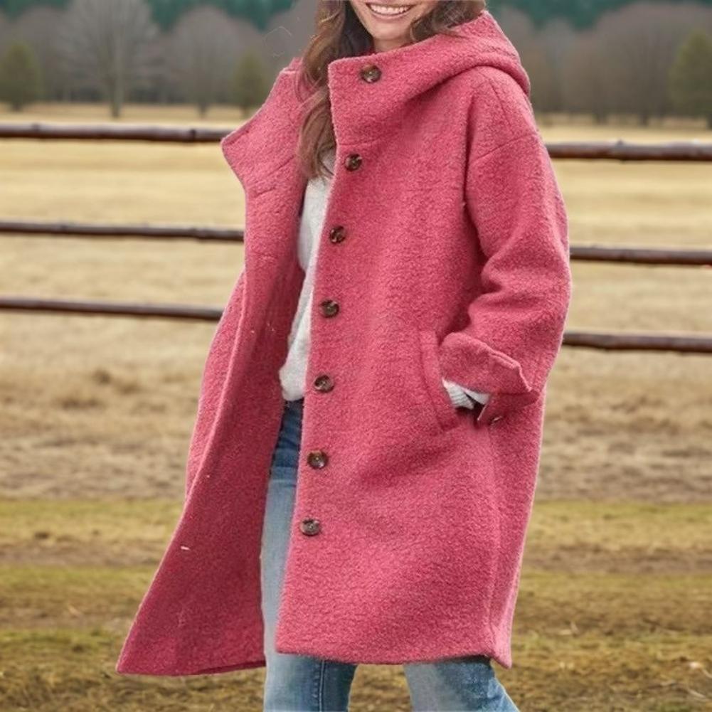 

Женская повседневная женская куртка с лацканами, многоцветная на выбор, свободная женская ветровка с капюшоном S розы красного