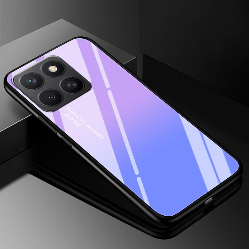 Tempered Glass Phone Case For Honor 400 Smart Luxury Hard Back Bumper Cover for Honor 400 Smart LGN-NX1 X6C X7D 4G 5G Capa