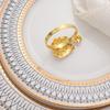 Zinc alloy Christmas napkin ring with diamond accent in Christmas hat shape suitable for festive table settings